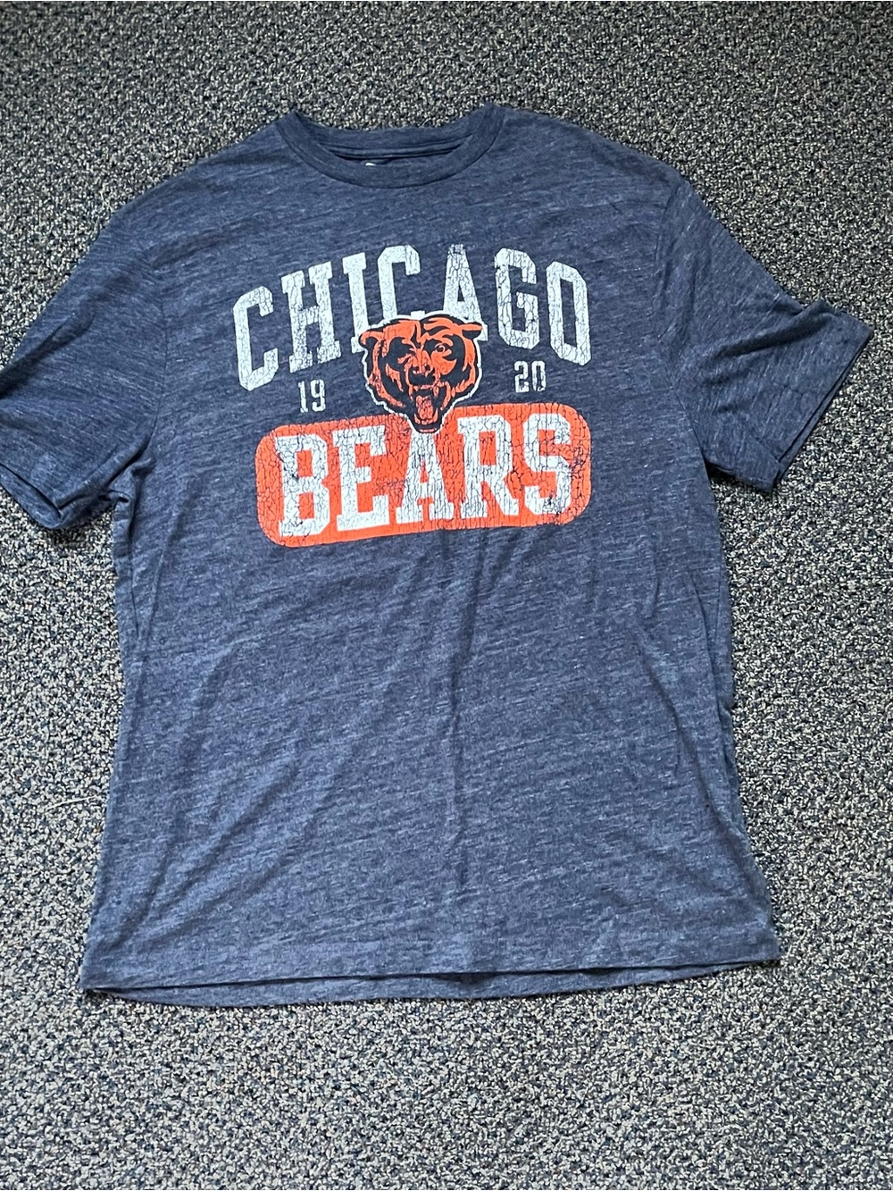 NFL Chicago Bears Navy and Orange Graphic Tee